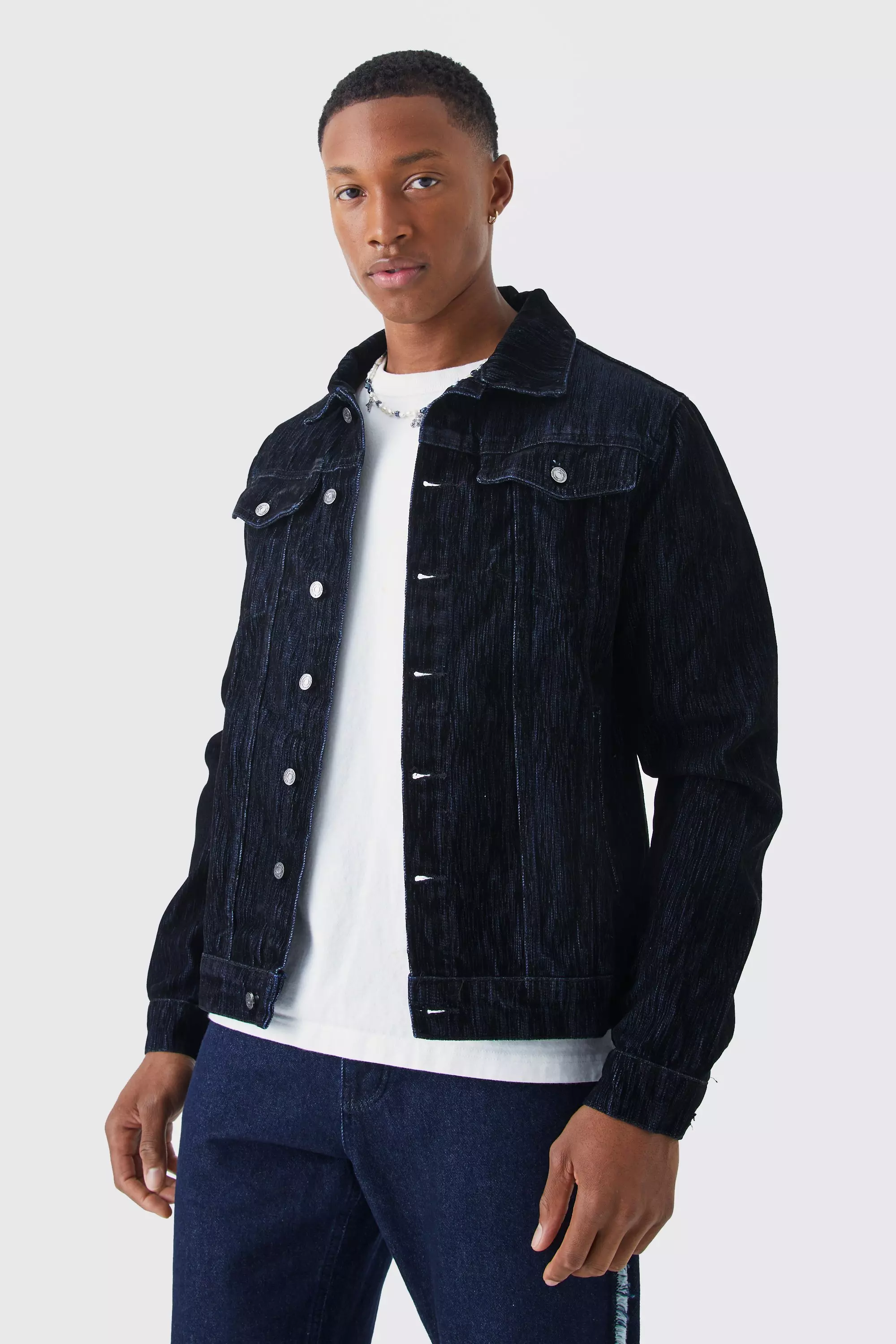 Velvet trucker outlet jacket mens